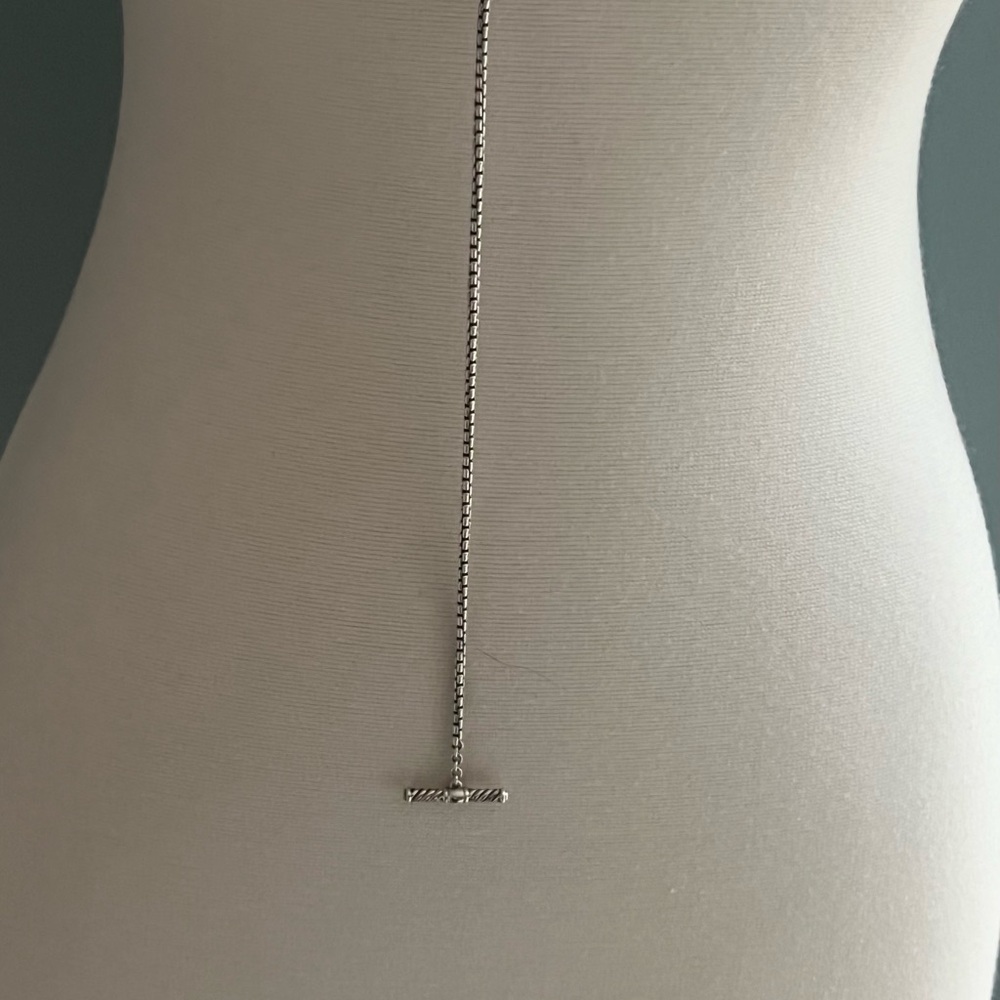 David Yurman Infinity Station Necklace With Cultured Pearls and Toggle Clasp - Picture 8 of 12